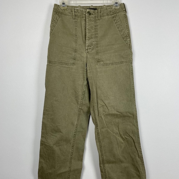 J. Crew Foundry Pant Herring Spanish Moss Size 4 - Picture 3 of 13